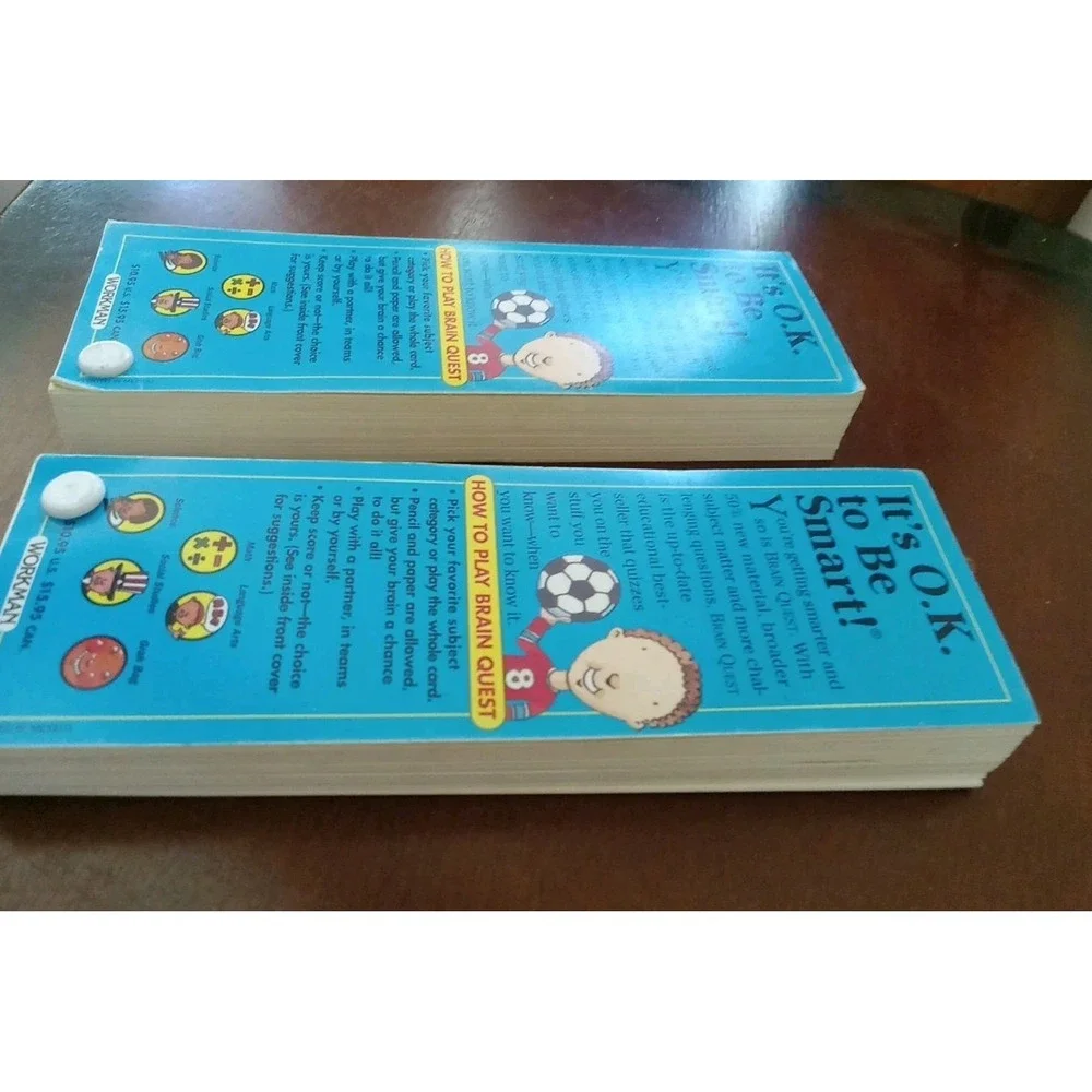 Brain Quest Lot 3rd Grade New Updated Edition Deck One & Two 1990's Teaching Aid